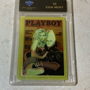 Playboy Chromium Cover Card -Dan Aykroy & Pamela Anderson
